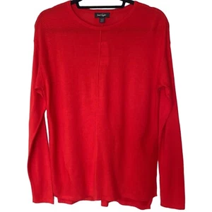 Lord And Taylor Womens Sweater Size XS Red Long Sleeves  Pullover Top Casual NEW - Picture 1 of 11