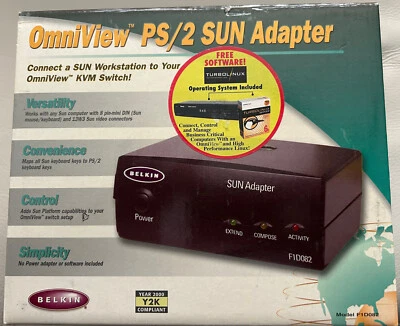 BRAND NEW Belkin OmniView Sun Adapter with cables - Image 1 of 4