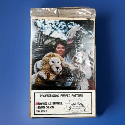 Vintage Son Rise Puppet Co Daniel Le Spaniel Uncut Puppet Pattern NEW SEALED - Image 1 of 4