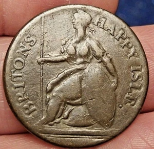 ND EVASION HALFPENNY COLONEL KIRK / BRITONS HAPPY ISLE HIGH VALUE S134 - Picture 1 of 2