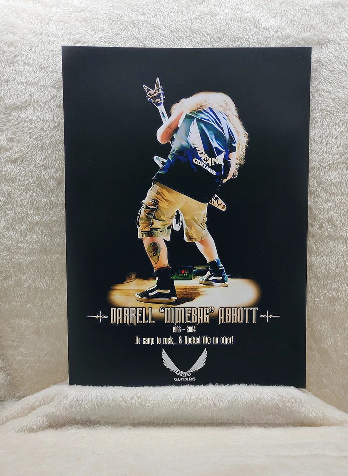 Pantera Dimebag Darrell Dean Guitars Promo Poster - Image 1 of 1