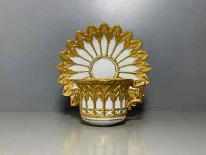 MEISSEN CUP AND PLAUCER NEOGÓTICO RELIEVE MUCHO ORO - Imagen 1 de 18