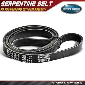 81.04" Heavy Duty Serpentine Belt for Ford F-250 Super Duty Chevy Camaro Lexus - Picture 1 of 10