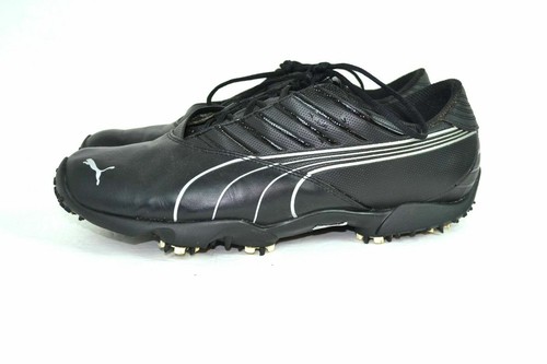 SCARPE DA GINNASTICA DA UOMO AUTENTICHE PUMA NERE IN VERA PELLE;S TAGLIA 12