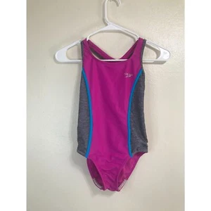Speedo One Piece Racerback Straps and Keyhole Back Youth Size 10 - Picture 1 of 3