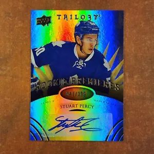3-01-19 mx PWE. 2014-15 trilogy #157 stuart percy rc rookie auto autograph /399 - Picture 1 of 2