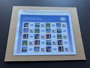 UN Personalized Stamp MNH Full Sheet (2011D) UN Greetings Vienna Sheet 20+20 - Picture 1 of 1