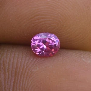 0,53 ct rosa Saphir natürlicher unbeheizter VVS Reinheit Sri Lanka Ursprung Edelstein - Bild 1 von 5