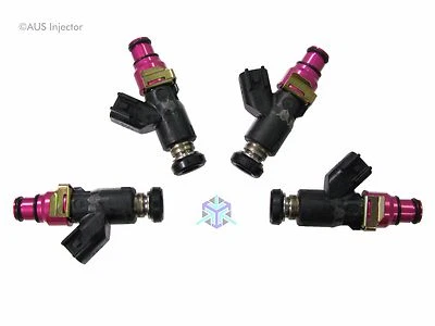 Set of 4 AUS Injectors 1400 cc HIGH FLOW fit Eclipse, Lancer EVO & 240SX [C4-E] - Image 1 of 4