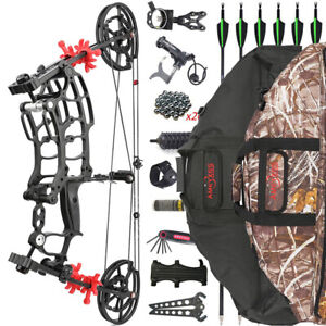 Archery 40-65lbs Compound Bow Short Axis Steel Ball Arrows Hunting Fishing Shot