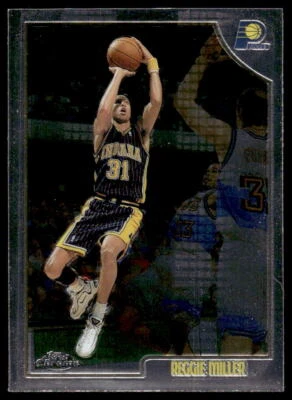1998-99 Topps Chrome #158 Reggie Miller BASKETBALL Indiana Pacers - Image 1 of 2