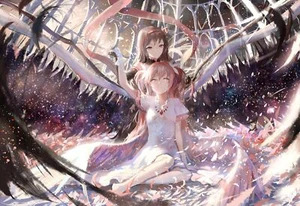 Anime Akemi Homura Kunstwerk Kaname Madoka Mädchen Mahou Spielmatte - Bild 1 von 1