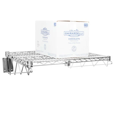 Estante de alambre cromado de montaje en pared de 24" x 24" comercial restaurante olla sartén despensa Foto 1 de 4