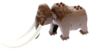Lego Reddish Brown Woolly Mammoth 60195 Arctic Animal Big Figure Minifigure - Picture 1 of 2