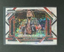2023 UFC Panini Prizm HENRY "TRIPLE C" Cejudo Dominance White Sparkle /20