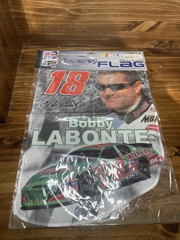 Nascar Die-Cut Mini Flag by Hirev Bobby Labonte Cover