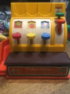 FISHER PRICE CASH REGISTER  #926  ALL WORKING WITH BELL  COMPLETE VINTAGE - Picture 1 of 7