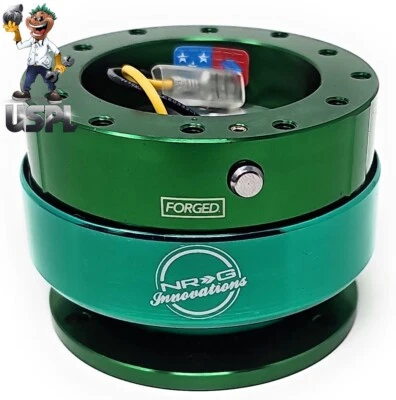 New NRG Innovations FORGED Gen. 2 Quick Release SRK-200GN +USPL Air Freshener - Image 1 of 4