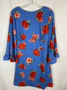 Vestido Fashion Union Talla 10 Alto Para Mujer Azul Floral Espalda Abierta (C57) - Imagen 1 de 10