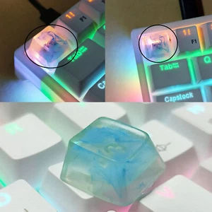 1PC Translucent Keycap Resin Mechanical Keyboard Keycap Accessories DIY Repair - Picture 1 of 4