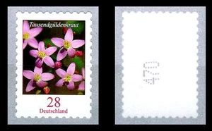 3094 ** selbstklebend aus Rolle, (Blumen 28 Ct., Tausendgüldenkraut) mit Nummer - Picture 1 of 1