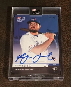 2019 TOPPS NOW #OD-75B ROWDY TELLEZ (RC) AUTO # 24/49 - ROAD TO OPENING DAY - Foto 1 di 2