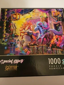 1000 Piece Glitter Unicorn Jigsaw Puzzle - Picture 1 of 1