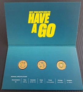 2024 Australia set of 3 Olympic & Paralympic $2 UNC coins - Picture 1 of 6