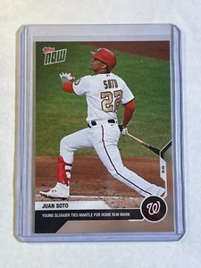 2020 Topps Now Young Slugger Ties Mantle for Home Run Mark - Juan Soto #76 /986 - Picture 1 of 2