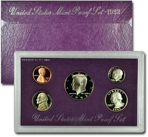 1992 US Mint Proof Set Cover
