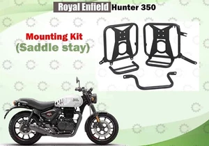Fit For Royal Enfield "Hunter 350 Black Saddle Stay Mounting Rail" - Picture 1 of 7