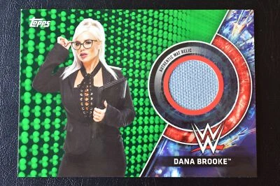2018 Topps WWE Women's Division  Royal Rumble Relic Green Dana Brooke /150 - Image 1 of 2