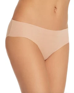 Hanro Beige Invisible Cotton Hi-Cut Briefs Women's Size M L75247 - Picture 1 of 2