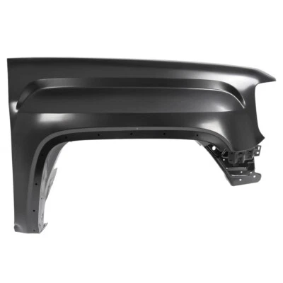 Guardabarros delantero de acero negro pasajero derecho para GMC Sierra 1500/2500 HD/3500 HD 14-19 Foto 1 de 4