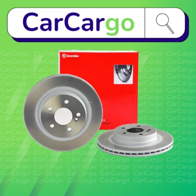 Brembo Vented Front Brake Discs Pair For Mercedes C-Class C 180 2011-2024 300 mm - Image 1 of 4