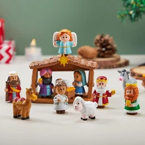 JOYIN 13 PCS Christmas Little Nativity Playset, Reenact Miniature Toys Nativity. - Picture 1 of 8