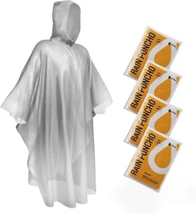 Rain Ponchos Disposable Ponchos Thick Emergency Raincoats - Picture 1 of 6