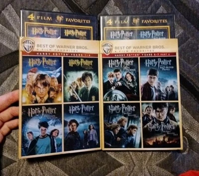 Harry Potter 8 Film Favorites Years 1-4 & 5-8 Movies DVDs With Rare Slipcovers - Image 1 of 2