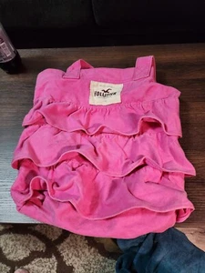 Y2K Hollister Classic Tote Bag with Ruffles Pink Shoulder book school bag - Picture 1 of 3