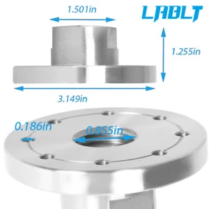 LABLT 3" Steel Face Plate Woodworking Lathe Faceplate For 1" × 8 Tpi Spindle - Picture 1 of 10