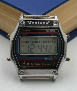 Watch Montana Vintage Digital Alarm Melody Chrono Retro Legend Soviet Union #17 - Picture 1 of 10