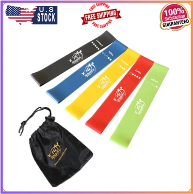 Bandas de ejercicio Fit Simplify Resistance Loop con guía de instrucciones, juego de 5 Foto 1 de 4