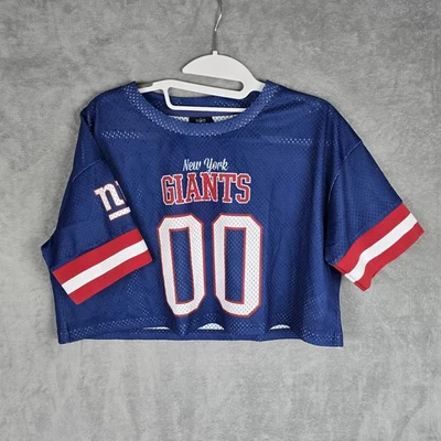 Blusa cropped New York Giants NFL Foco feminina malha tamanho médio nova com etiquetas - Imagem 1 de 4