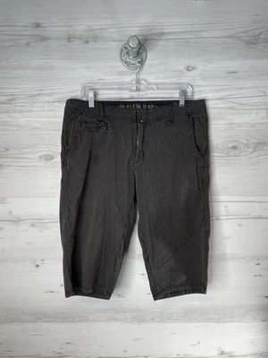 Pantalones Cortos Calvin Klein Jeans Para Hombre 34 Negro Gris Rayas Algodón Caminar Bermudas Informales Foto 1 de 4