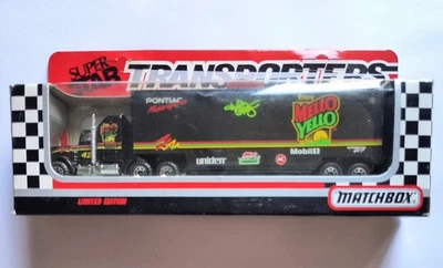 Matchbox White Rose #42 KYLE PETTY MELLO YELLO 1991 CY104 SuperStar Transporter  - Image 1 of 3