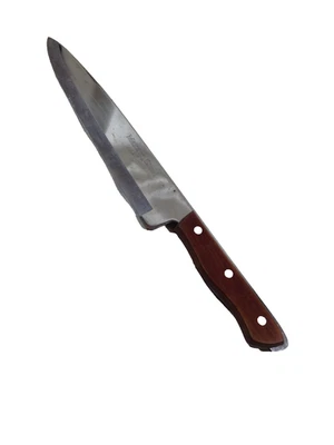 Maxam Steel Chef Knife Japan 9" Blade Wood Handle Kitchen Cutlery Vintage - Image 1 of 4