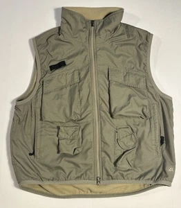 Vtg Nike ACG Vest Mens L Cargo 3 Outer Layer Storm Cloud Fleece Couche Extreme - Picture 1 of 11