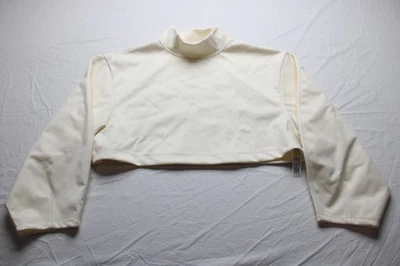 ASOS Design Women's Funnel Neck Crop Top BL1 Coconut Milk US: 12-14 (Large) - Image 1 of 4