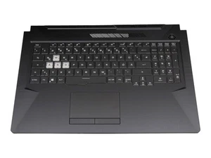 Asus TUF Gaming F17 FX706HE original Tastatur inkl. Topcase DE (deutsch) schwarz - Afbeelding 1 van 4