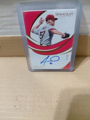 2019 Panini Immaculate Signatures /99 Alex Wood #S-AW Auto - Image 1 of 3